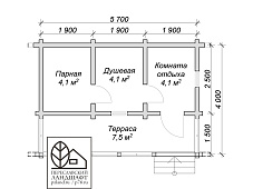 баня из профилированного бруса 6*4